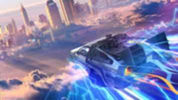 Free download back-to-the-future-dmc-delorean-artwork-md free photo or picture to be edited with GIMP online image editor