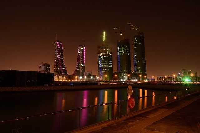 Free download Bahrain Night City -  free photo or picture to be edited with GIMP online image editor