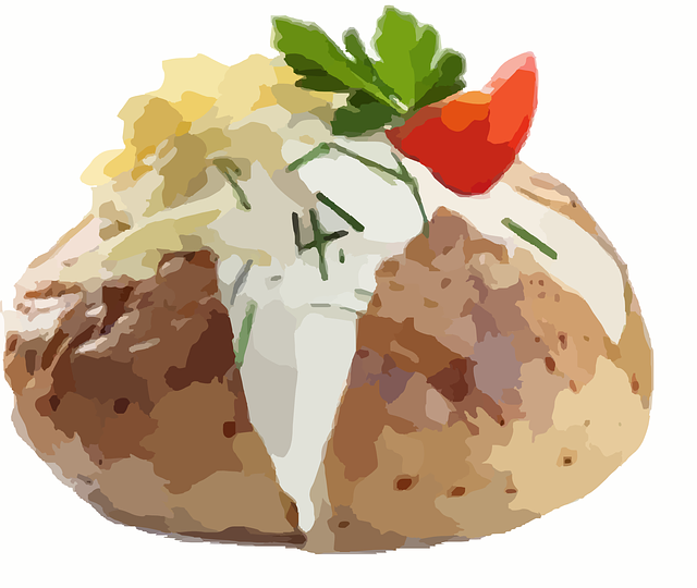 Free download Baked Potato Potatoes Vegetable - Free vector graphic on Pixabay free illustration to be edited with GIMP free online image editor