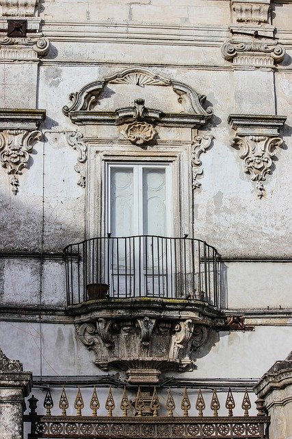 Free download Balcony Baroque Facade -  free photo or picture to be edited with GIMP online image editor