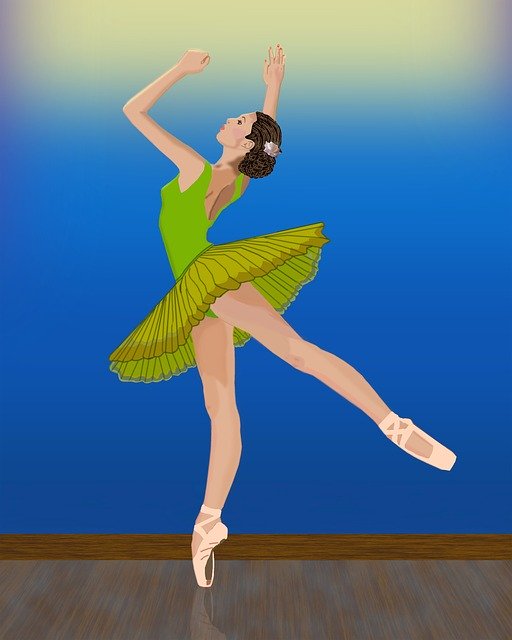 免费下载芭蕾舞女演员舞蹈表演 - 使用 GIMP 免费在线图像编辑器编辑的免费插图