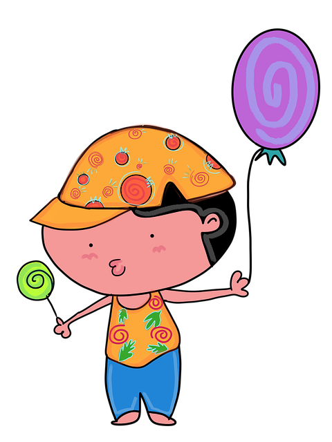 Muat turun percuma Balloon Kids Boy The Speech - ilustrasi percuma untuk diedit dengan editor imej dalam talian percuma GIMP