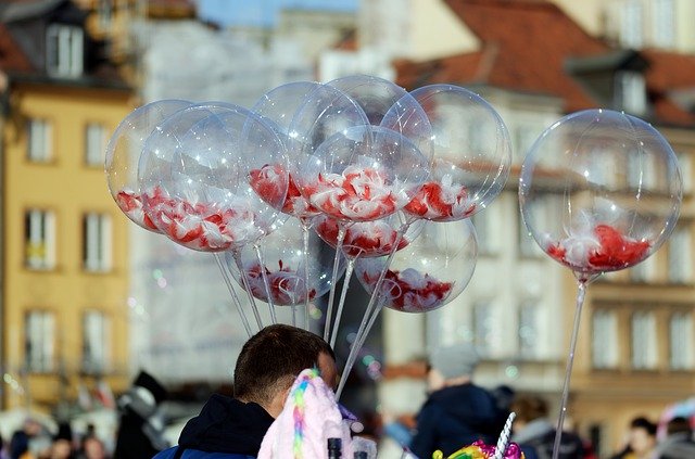 Скачать бесплатно Воздушные шары Снежинки - бесплатное фото или изображение для редактирования с помощью онлайн-редактора GIMP