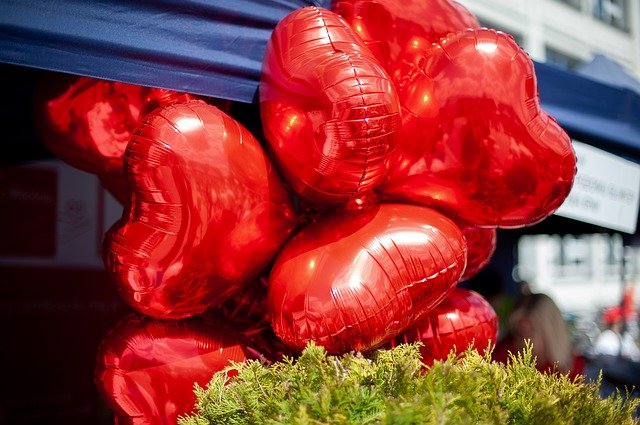 دانلود رایگان Balloons Hearts Balloon - عکس یا تصویر رایگان قابل ویرایش با ویرایشگر تصویر آنلاین GIMP