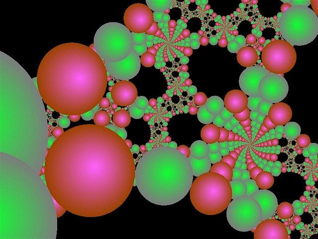 Free download Balls Fractal Symmetry -  free illustration to be edited with GIMP free online image editor