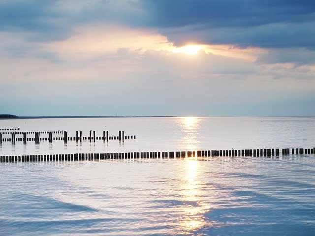 Gratis download Baltische Zee Avondzonsondergang - gratis foto of afbeelding om te bewerken met GIMP online afbeeldingseditor