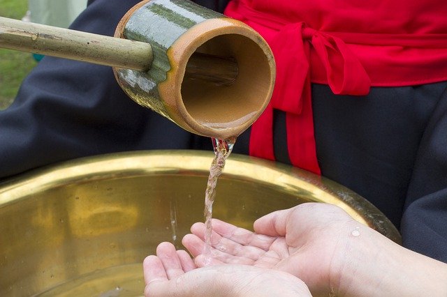 Muat turun percuma Bamboo Furniture Gold Basin Wash - foto atau gambar percuma untuk diedit dengan editor imej dalam talian GIMP