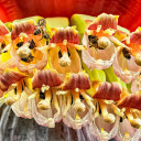 Banana flowers and honey bees  screen for extension Chrome web store in OffiDocs Chromium