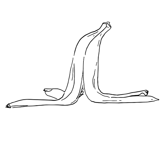 Kostenloser Download Banana Peel Slip - kostenlose Illustration, die mit dem kostenlosen Online-Bildeditor GIMP bearbeitet werden kann