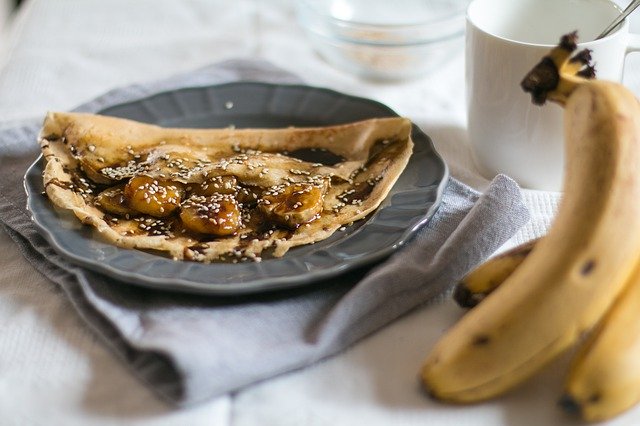 Kostenloser Download Bananas Pancakes Buckwheat - kostenloses Foto oder Bild zur Bearbeitung mit GIMP Online-Bildbearbeitung