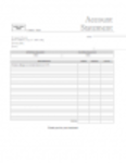 Free download Bank Statement Template DOC, XLS or PPT template free to be edited with LibreOffice online or OpenOffice Desktop online