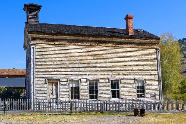 Free download Bannack Abandoned School Montana free photo template to be edited with GIMP online image editor