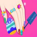 Barbie Easter Nails Designer  screen for extension Chrome web store in OffiDocs Chromium
