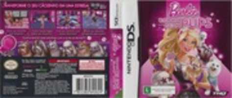 Free download Barbie Groom And Glam Pups (Brazil) (Nintendo DS) 48-bit 800dpi Sleeve free photo or picture to be edited with GIMP online image editor