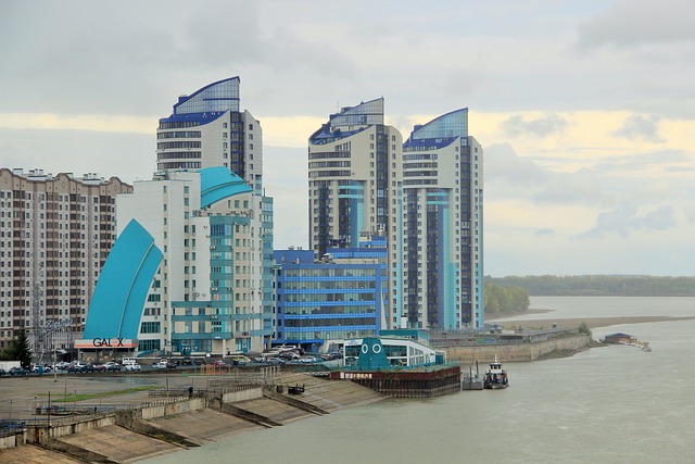 Free download barnaul city river skyline free picture to be edited with GIMP free online image editor