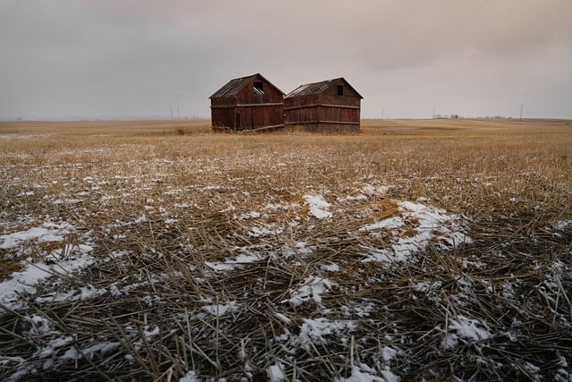 Free download barns field snow canada abandoned free picture to be edited with GIMP free online image editor