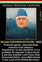 Free download Barrister Saifuddin Kitchlew free photo or picture to be edited with GIMP online image editor