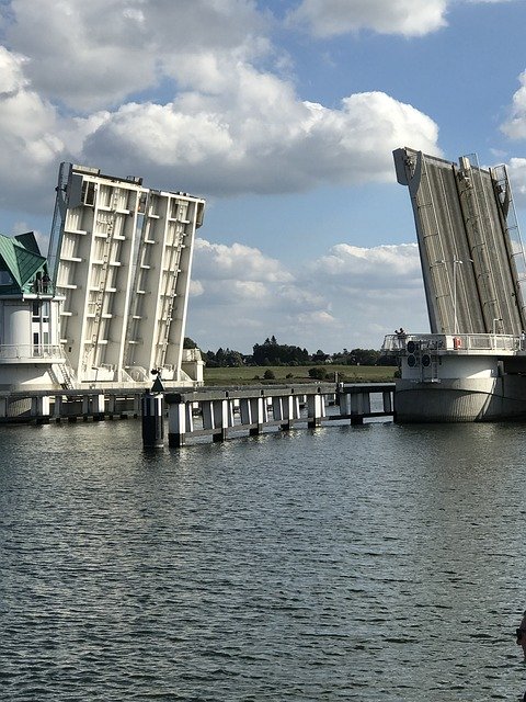 Безкоштовно завантажте безкоштовний шаблон фотографій Bascule Bridge Schlei Transport для редагування онлайн-редактором зображень GIMP