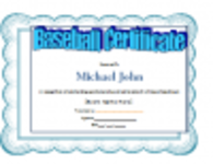 Download gratuito Modello di certificato del premio Baseball Modello DOC, XLS o PPT gratuito da modificare con LibreOffice online o OpenOffice Desktop online