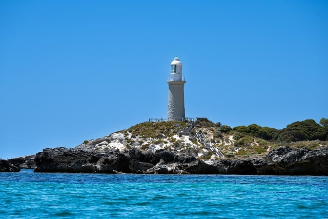Bezpłatne pobieranie latarni morskiej Bathurst Rottnest Island bezpłatne zdjęcie do edycji za pomocą bezpłatnego edytora obrazów online GIMP