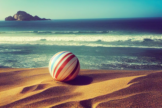 Free download beach ball beach coast ocean sea free picture to be edited with GIMP free online image editor