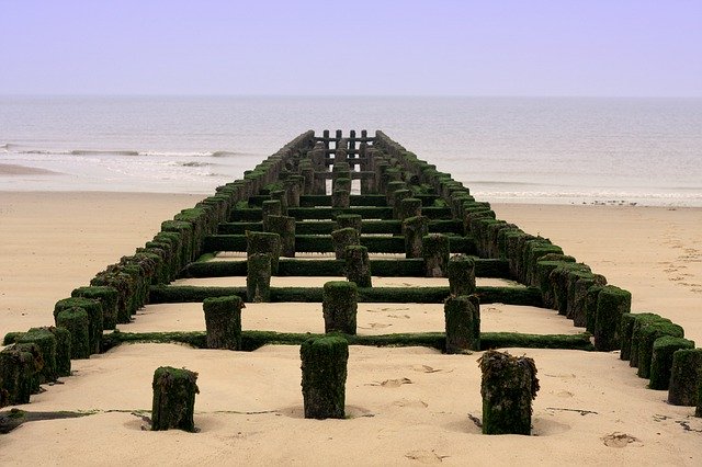 Gratis download Beach Breakwater Sea - gratis foto of afbeelding om te bewerken met GIMP online afbeeldingseditor