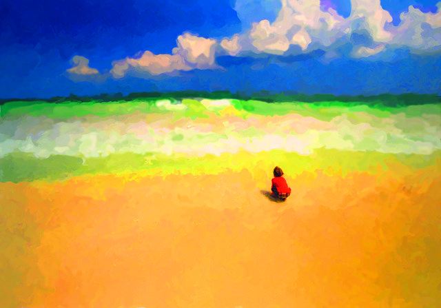 Free download Beach Child -  free illustration to be edited with GIMP free online image editor