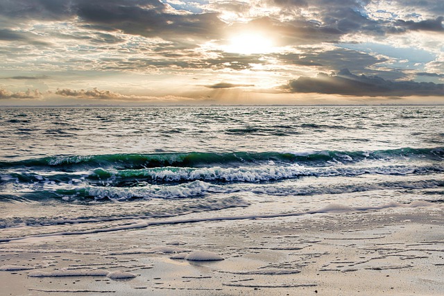 Free download beach coast sea sunset water sand free picture to be edited with GIMP free online image editor