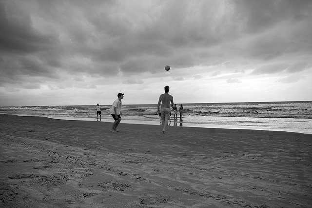 Free download Beach Football Leisure -  free photo or picture to be edited with GIMP online image editor