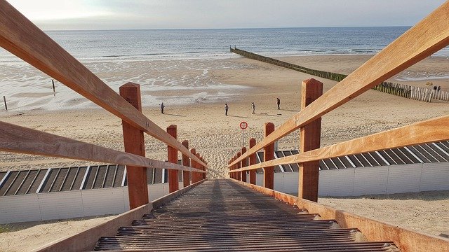 Free picture Beach Gradually Railing -  to be edited by GIMP free image editor by OffiDocs