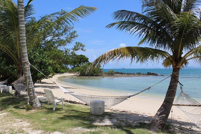 Безкоштовно завантажте Beach Hammock Thailand - безкоштовну безкоштовну фотографію або зображення для редагування за допомогою онлайн-редактора зображень GIMP