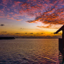 beach house and sunset  screen for extension Chrome web store in OffiDocs Chromium
