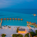 Beach Houses at Night  screen for extension Chrome web store in OffiDocs Chromium