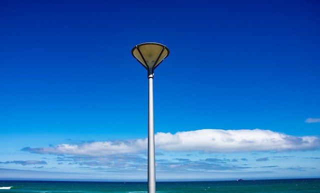 Free download Beach Light Lamp Post -  free free photo or picture to be edited with GIMP online image editor