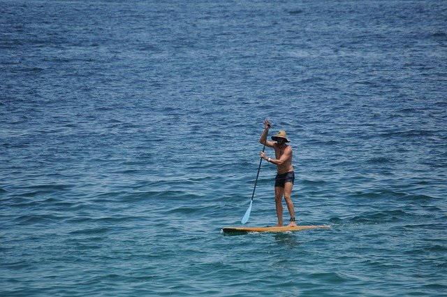 Free download Beach Paddle Seascape -  free photo or picture to be edited with GIMP online image editor