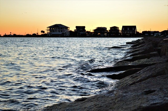 Free download beach port o connor sunset poc free picture to be edited with GIMP free online image editor