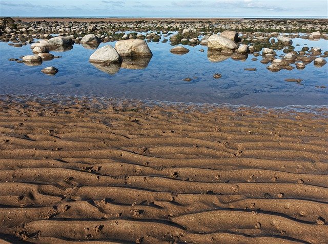 Free download Beach Ripple Rock -  free photo or picture to be edited with GIMP online image editor