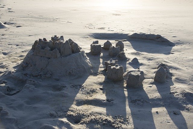 تنزيل مجاني Beach Sand Castle Coast - صورة أو صورة مجانية لتحريرها باستخدام محرر الصور عبر الإنترنت GIMP