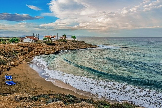 Muat turun percuma pantai berpasir pantai laut langit awan gambar percuma untuk diedit dengan GIMP editor imej dalam talian percuma