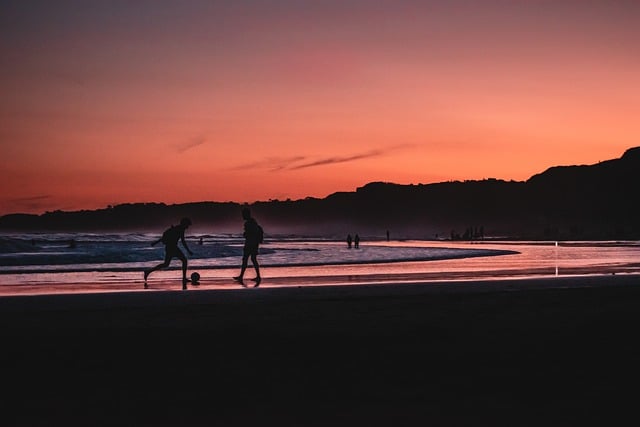 Free download beach sea dusk sunset landscape free picture to be edited with GIMP free online image editor