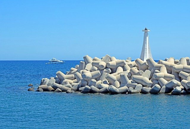 Free download beach sea lighthouse ocean travel free picture to be edited with GIMP free online image editor