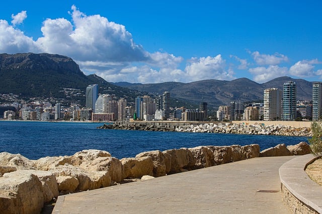 Free download beach sea spain costa blanca calpe free picture to be edited with GIMP free online image editor
