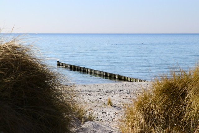 Free download beach sea view breakwater free picture to be edited with GIMP free online image editor