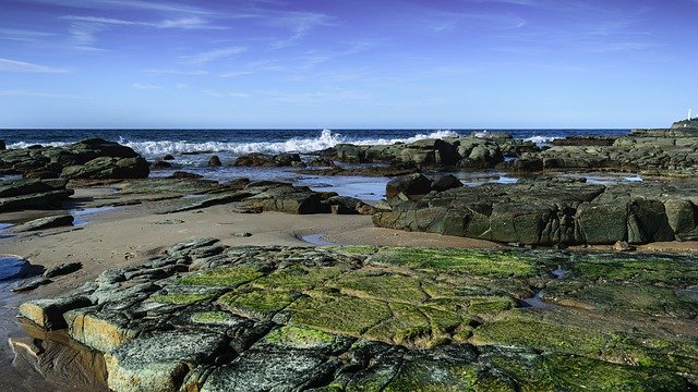 Descărcare gratuită Beach Sky Ocean - fotografie sau imagini gratuite pentru a fi editate cu editorul de imagini online GIMP