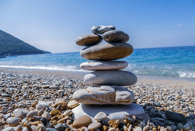 Free download Beach Stones Rock free photo template to be edited with GIMP online image editor