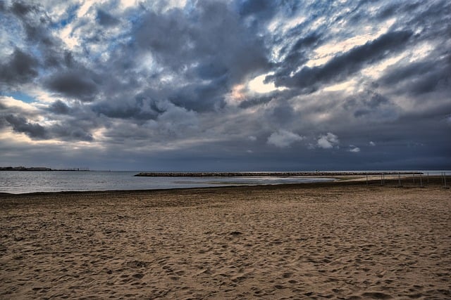 Free download beach storm clouds sand sky sea free picture to be edited with GIMP free online image editor