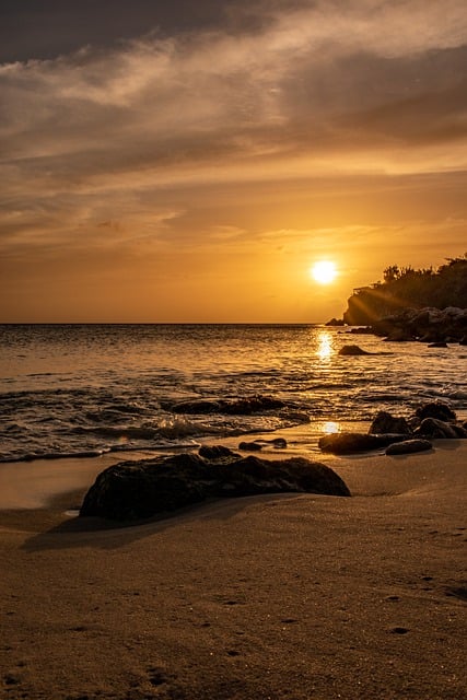 Free download beach sunshine sunset caribbean free picture to be edited with GIMP free online image editor