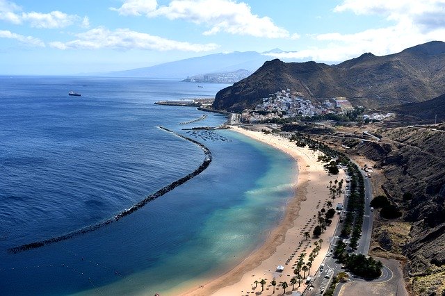 Free picture Beach Tenerife Outlook -  to be edited by GIMP free image editor by OffiDocs