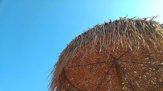 Free download beach umbrella beach sky holidays free picture to be edited with GIMP free online image editor