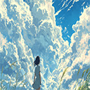 Beautiful Aniwatch Girl And Clouds Wallpaper  screen for extension Chrome web store in OffiDocs Chromium